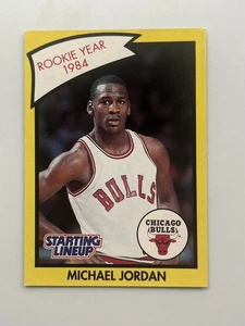 1990 Kenner Starting Lineup Rookie Year 1984 Yellow Michael Jordan Chicago Bulls - Picture 1 of 2