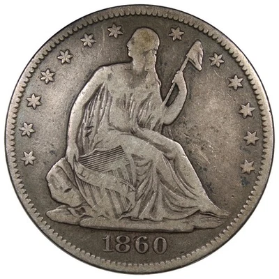 1860-O Seated Liberty Half Dollar F+ Fine Condition A2761 - Image 1 of 2