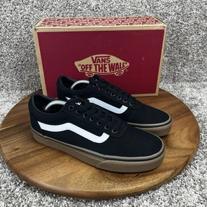 Vans Ward Skate Canvas Trainer Men's Size 7 Sneakers Shoes Black Gum White - Picture 1 of 11