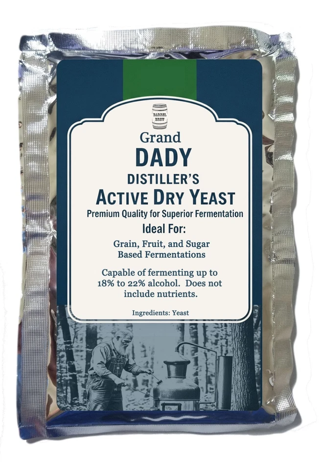 DADY Distillers Active Dry Yeast Moonshine Whiskey Rum Vodka UP TO 5 Pounds - Image 1 of 1