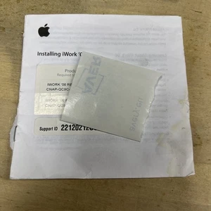 Apple iWork 06 Serial Numbers Only - Picture 1 of 1