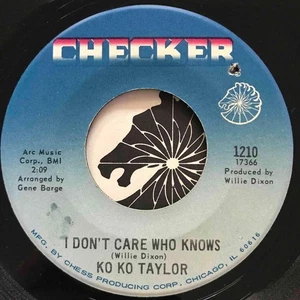 KOKO TAYLOR I Don't Care Who Knows / Separate Or Integrate CHECKER EX - Picture 1 of 1