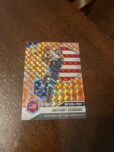 2020 Mosaic #252 National Pride Orange Anthony Edwards  - Picture 1 of 2