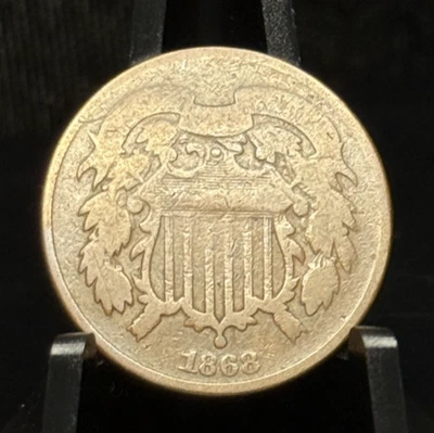 1868 -Two Cent Coin - Image 1 of 2