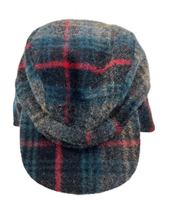 Polo Ralph Lauren Plaid Trapper Hat Sportsmen Cap Ear Flaps Wool Size Medium Vtg - Picture 1 of 10