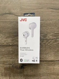 JVC HA-A8T True Wireless White Bluetooth Water Resistance IPX4 Earbuds - NEW - Picture 1 of 2