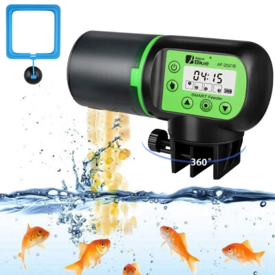 MARKENLOS Automatisch Fischfutterautomat Aquarium Futterautomat Fischfutterspende Feeder