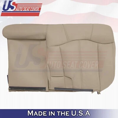 Banco trasero para Chevy Silverado 1999 2000 2001 2002 cubierta de cuero tostado Foto 1 de 4