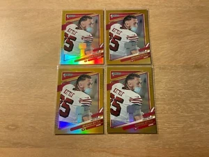2021 Panini Donruss Football George Kittle Mask Variation Gold Press Proof #54 - Picture 1 of 2