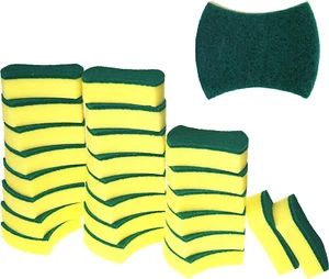 24 Pack Eco Non-Scratch Kitchen Cleaning Microfiber Sponges - Picture 1 of 9