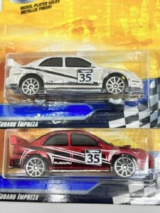 Hot Wheels Race Aces Subaru Impreza RED + CHROME Target Exclusive 2008 - Picture 1 of 9