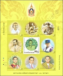 H.M. the King's 80th Birthday Anniversary (II) -KB(IV) IMPERFORATED- (MNH) - Picture 1 of 1