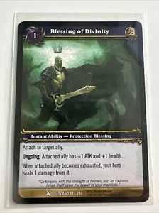 World of Warcraft TCG Blessing of Divinity - Fires of Outland 47/246 - Picture 1 of 2