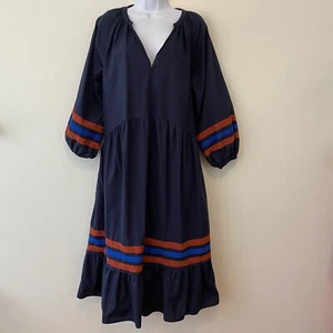 Maxi Vestido Sundry Anthropologie Azul Marino Manga Larga Para Mujer 0 - Imagen 1 de 8
