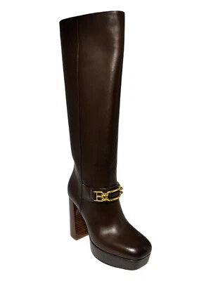 Botas de cuero Bally Deanne 6239451 Ebano hasta la rodilla para mujer precio de venta sugerido por el fabricante $1628 Foto 1 de 4