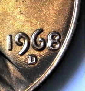 1968 D. Lincoln Memorial R.P.M. und rev. strike thru.  Unzirkuliert. PP-44 - Bild 1 von 9