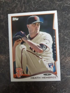 2014 Topps Rookie Heath Hembree RC Card# 249 - Picture 1 of 2