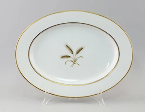 9140371 Porcelain Oval Platter Rosenthal Ähren-dekor - Picture 1 of 2