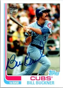 2012 Topps Archives Fan Favorites BILL BUCKNER Chicago Cubs AUTO Insert - Picture 1 of 2