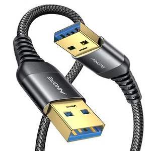 USB 3.0 A to A Cable 6.6FT+6.6FT Heavy Duty Double End for Hard Drives/DVD - Picture 1 of 7
