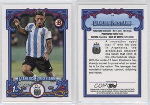 2023 Topps Argentina Fileteado Bowman Estrella Gianluca Prestianni #35