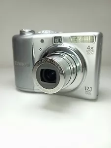 Canon PowerShot A1100 IS Silver 12.1 MP - Picture 1 of 9