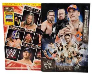 WWE Wrestling Official Souvenir Program 2010 & 2009 Photo Yearbook Cena HHH - Picture 1 of 4