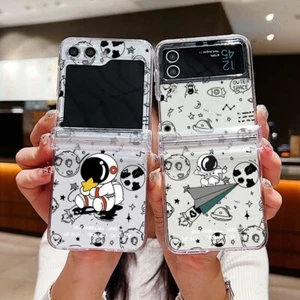 Funda delgada plegable patrón astronauta Flip5 Flip4 Flip3 para Samsung Galaxy Z Flip5 - Imagen 1 de 27