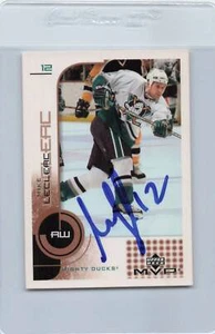 2002/03 MVP #1 Mike Lecleac Mighty Ducks Signed Auto *G1325 - Picture 1 of 1