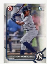 2022 Bowman Prospects #BP-74 Fidel Montero - New York Yankees 1st **INVEST** 