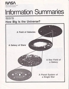 NASA Information Summaries How Big Is The Universe? February 1988 - Picture 1 of 1