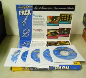 Nancy Drew Mega Mystery confezione da 4 CD-ROM PC finestra videogiochi 95/98/ME - Foto 1 di 8