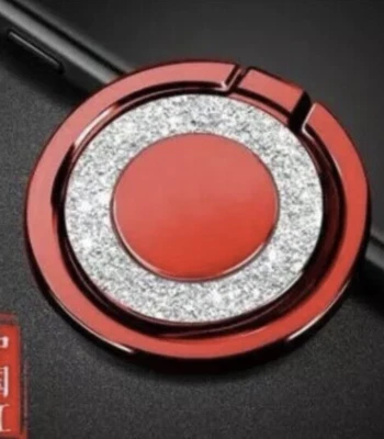Universal 360° Rotating Finger Ring Stand Holder For Phone Bling Glitter - Image 1 of 4