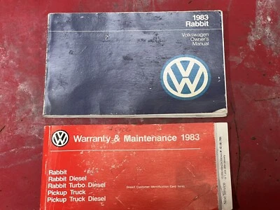 1983 VW Rabbit Owners Manual Volkswagen Owner User Instruction & Warranty book Foto 1 de 4