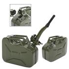 New Durable Fuel Can 10L 0.8mm Steel Gasoline Gas Fuel Tank Military Emergency