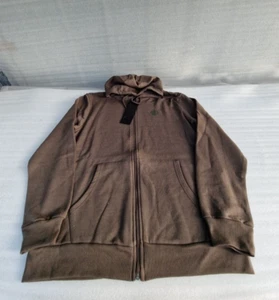 Soul Star Full Zip Hooded Top Fleece Sweatshirt Hoodie OLIVE (L) - Picture 1 of 11