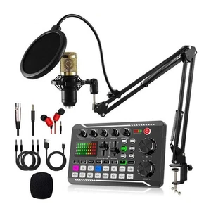 F998 Carte Son et BM800 Kit Microphone Mic Sound Mixer Carte Son Audio-Mis1035 - Photo 1/10