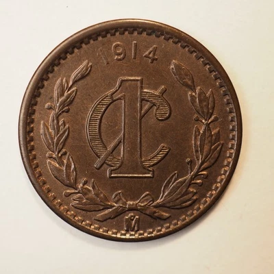 1914   MEXICO  1 CENTAVO  **NICE COIN** FREE SHIPPING M9780 - Image 1 of 2