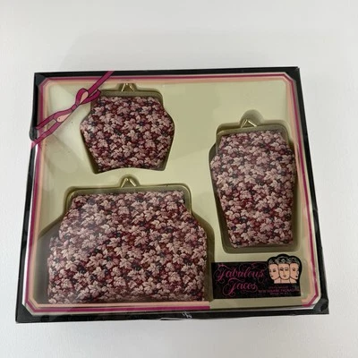 Vintage Embroidered Gold Kiss Lock Cigarette Coin Purse Turquoise Beige Pouch - Image 1 of 4