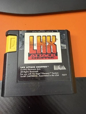 LHX Attack Chopper (Sega Genesis, 1992) Cleaned, Tested & Working Cartridge Only - Image 1 of 4