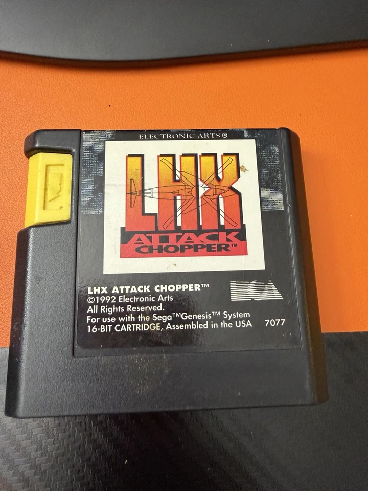 LHX Attack Chopper (Sega Genesis, 1992) Cleaned, Tested & Working Cartridge Only - Image 1 of 4