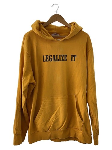 Felpa con cappuccio Palm Angels L cotone arancione PMBB003S18348055 usata