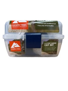 Ozark Trail 3/8-inch Mesh, 3.5-Foot Radius Pro Series Cast Net - Picture 1 of 2