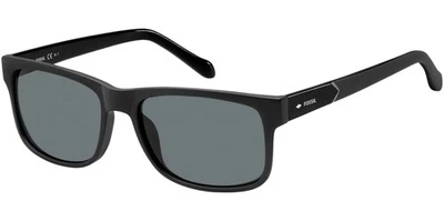 Fossil Men's Matte Black Square Sunglasses - FOS3061S 0DL5 E5 - Image 1 of 3