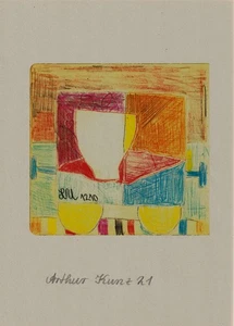 "HANNE - bowl on train"  Giclée Druck auf Papier - Handsigniertes Unikat - Bild 1 von 1