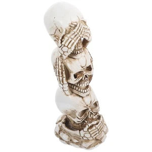 Skull Home Decor Decorative Skulls Halloween Party Photo Prop Tabletop - Picture 1 of 12