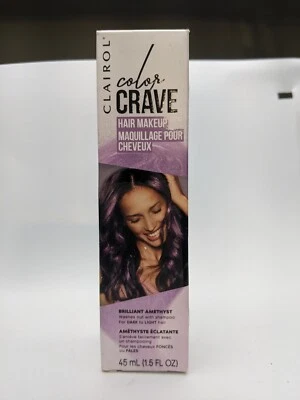 Maquillaje para el cabello CLAIROL Color Crave 1,5 fl oz ~ Color amatista brillante NUEVO SELLADO Foto 1 de 4