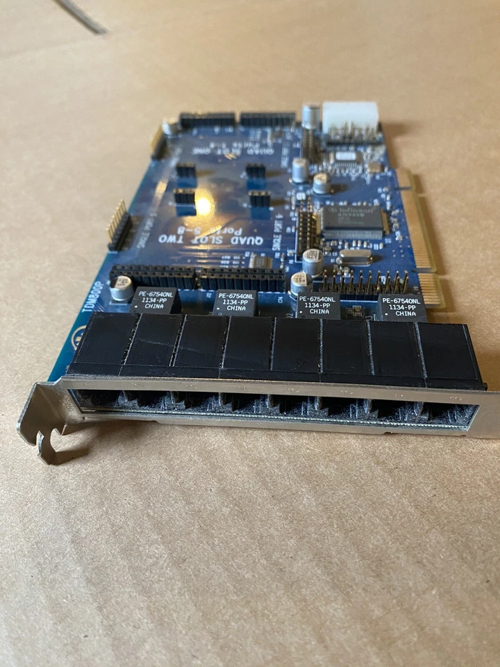 Digium Wildcard TDM800P 8 Port Analog Asterisk card PCI card TDM 800 - Image 1 of 4