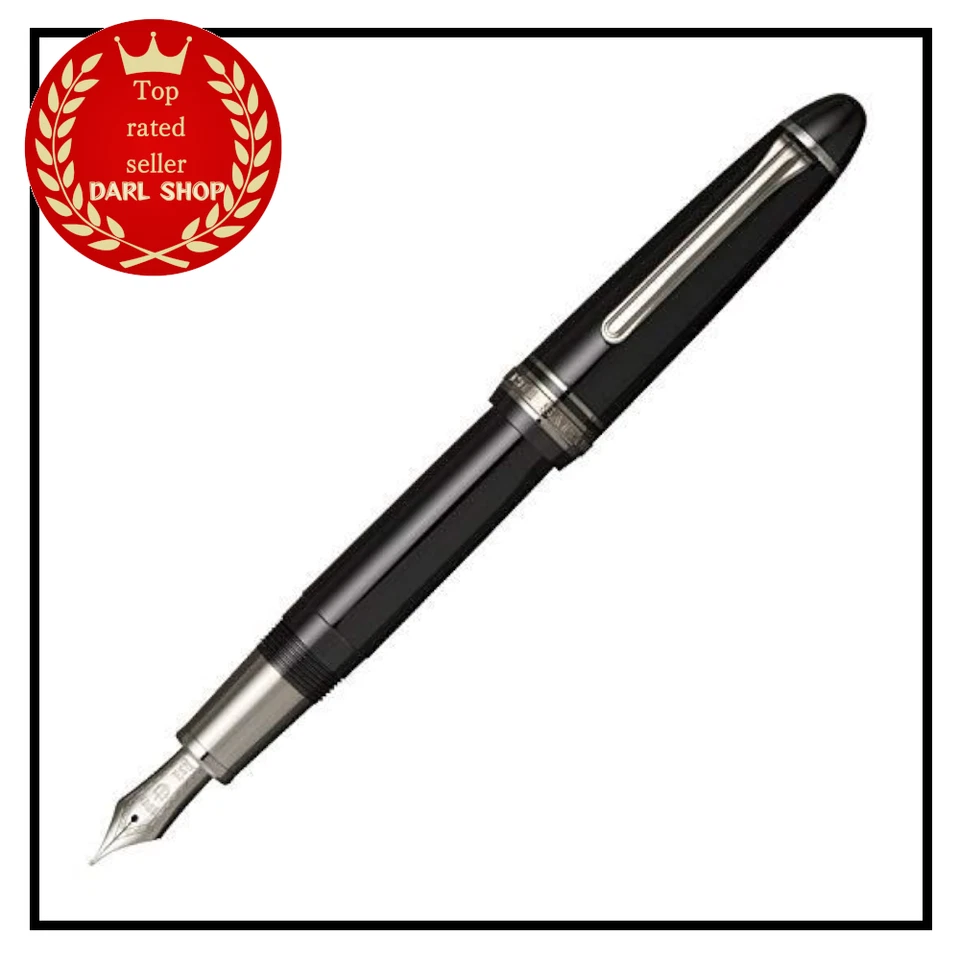 Fine Sailor Profit Black Luster 21k Gold Fountain Pen 1911 Japan