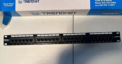 TRENDnet 24-Port Cat5-5e RJ-45 UTP Unshielded Patch Panel, Wall or Rackmount - Image 1 of 4